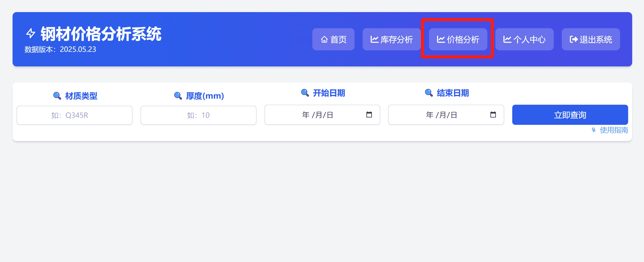 价格走势分析